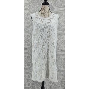Krisa women's dress white Size Large, NWT